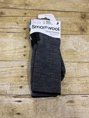 NWT Smartwool Charcoal Gray Outdoor Merino Wool Socks size L